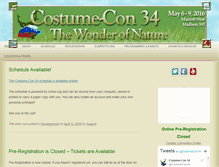 Tablet Screenshot of costumecon34.com